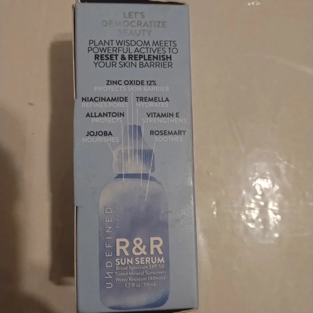 Undefined Beauty R&R Broad Spectrum SPF 50 Sunscreen Tinted Serum
